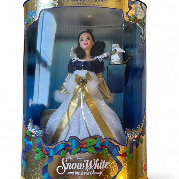Disney Snow White Doll in Blue and Gold Dress